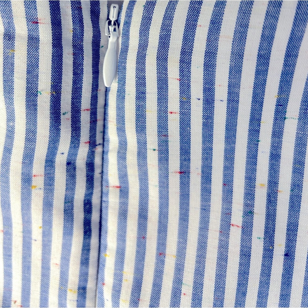 Club Monaco strapless Blue and White Striped Jumpsuit | size 8 - Picture 4 of 5